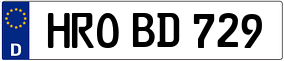 Trailer License Plate